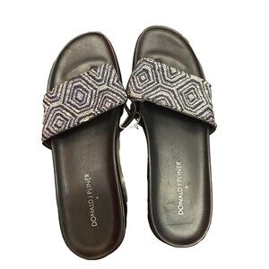 Donald Pliner Thong Slide Sandals Print Design Size 9